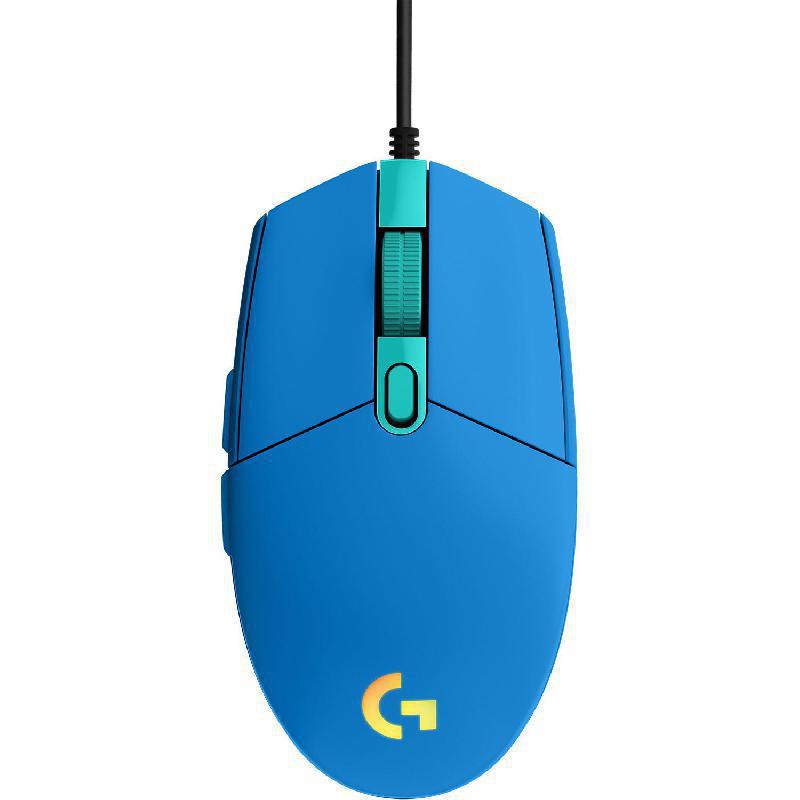 Compare Logitech G203 LIGHTSYNC RGB Gaming Mouse, Wired, Optical, Blue at KSA Price