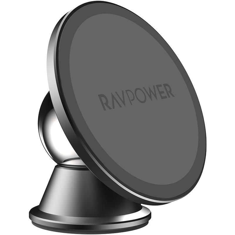 Compare RAVPower Car Dash Rotating Magnetic Mount Smartphone Car Accessory, Universal, for Most Devices, Black at KSA Price