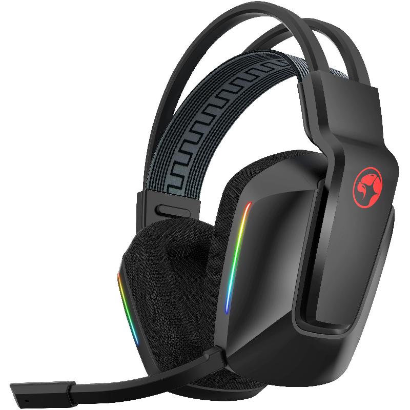 Compare MARVO Scorpion HG9066 RGB Gaming Headset, Wireless, Rotating Microphone, Black at KSA Price