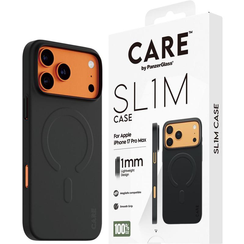 Compare PanzerGlass SL1M Back Cover Mobile Case with MagSafe, for iPhone 17 Pro Max, Black at KSA Price