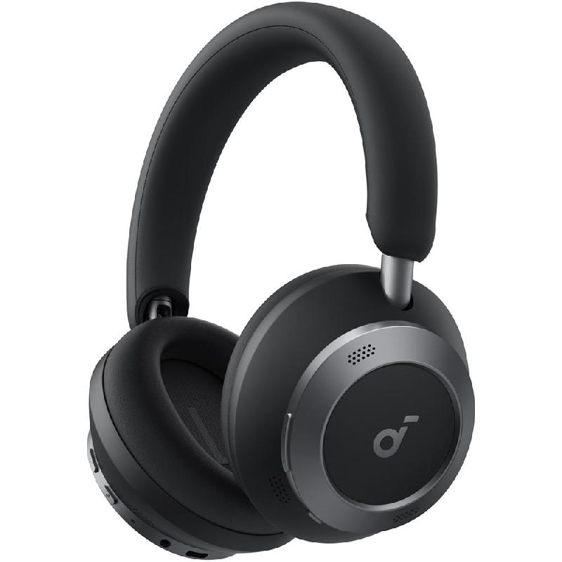 Compare Anker Soundcore Space One Pro OnEar Headphones, Adaptive Noise Cancelling, Bluetooth, USBC Charging, Builtin Microphone, Obsidian Black at KSA Price