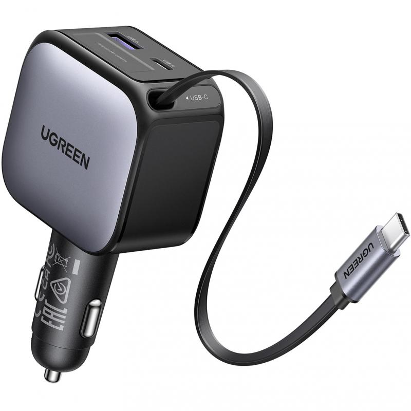 UGREEN EC603 90W Retractable Car Charger, Fast…
