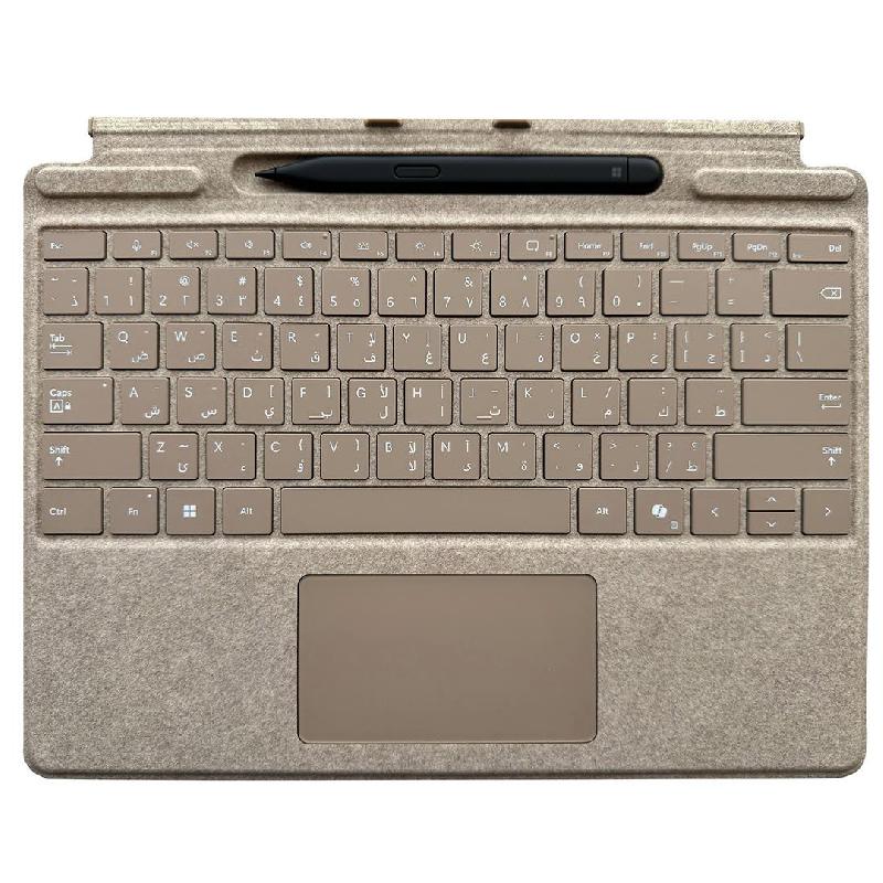 Compare Microsoft Surface Pro Signature Keyboard + Slim Pen, Magnetic Attachment, for Microsoft Surface Pro 11, Oatmeal at KSA Price
