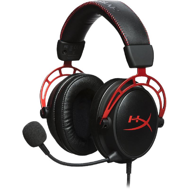 Compare HyperX Cloud Alpha Gaming Headset, Noise Cancelling Microphone, Wired, 3.5 mm Connector, UnidirectionalDetachable Microphone, BlackRed at KSA Price