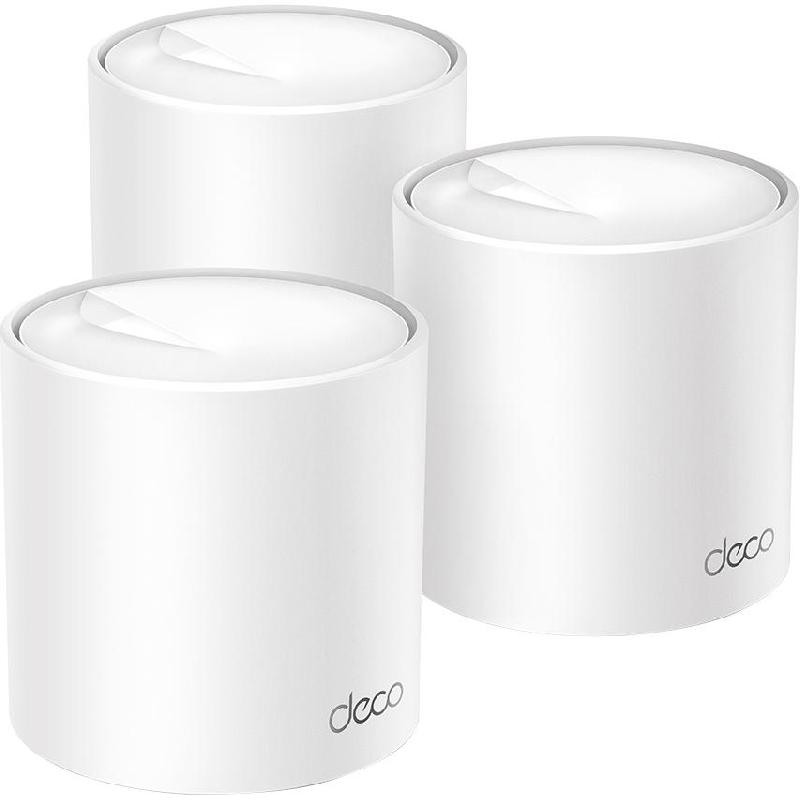 Compare TPLink Deco X50 3pack Whole Home Mesh WiFi, WiFi 6 802.11ax, Dual Band 2.4 GHz5 GHz, up to 150 Devices, 3 Port LAN, 3 Port GbELANGbEWAN Auto Adapter, White at KSA Price
