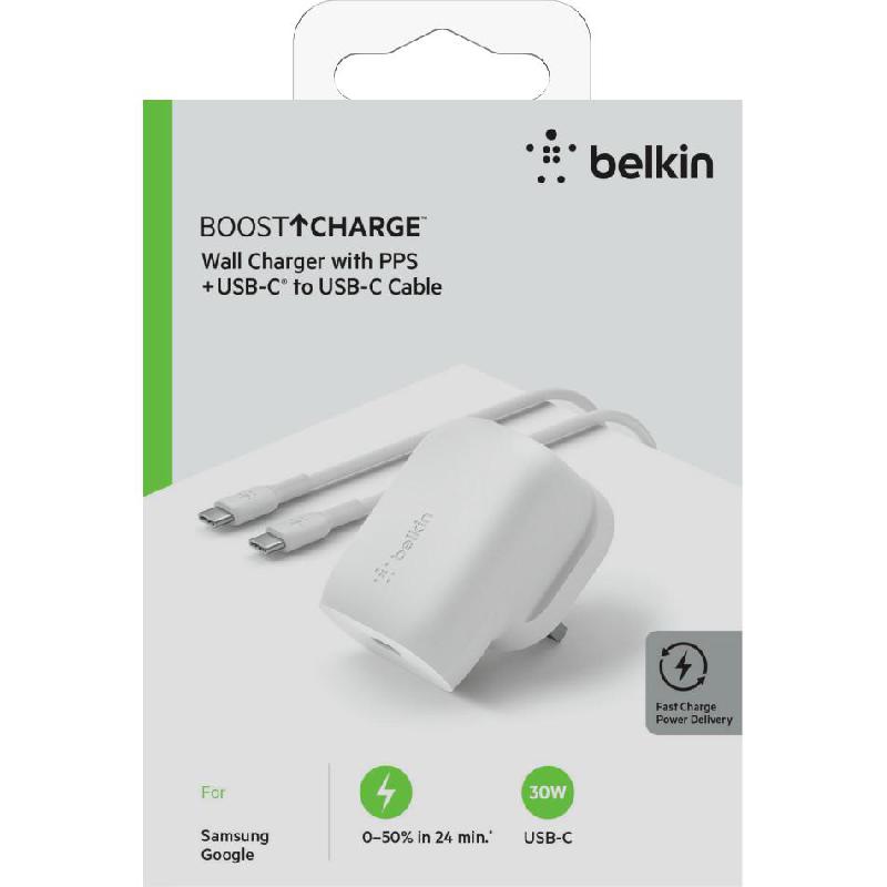 Belkin BoostCharge USB-C PD 3.0 PPS Wall…