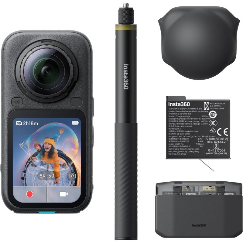 Insta360 X6 Essential Bundle Action Cam, 360…