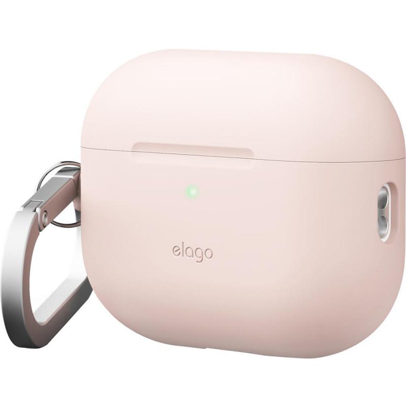 Compare Elago Silicone Hang Case Earbuds Case, for Apple AirPods Pro 3, Sand Pink at KSA Price
