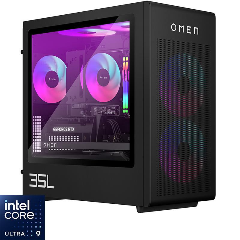 Compare HP OMEN 35L GT160009nx Gaming CPU, AI, Intel Core Ultra 9 285K, 64 GB RAM, NVIDIA GeForce RTX 5070 12 GB, 2 TB SSD at KSA Price