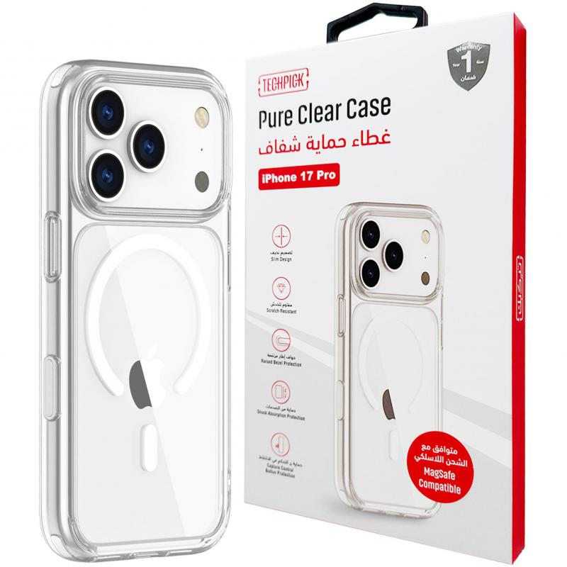 Techpick Pure Back Cover Mobile Case with MagSafe,…