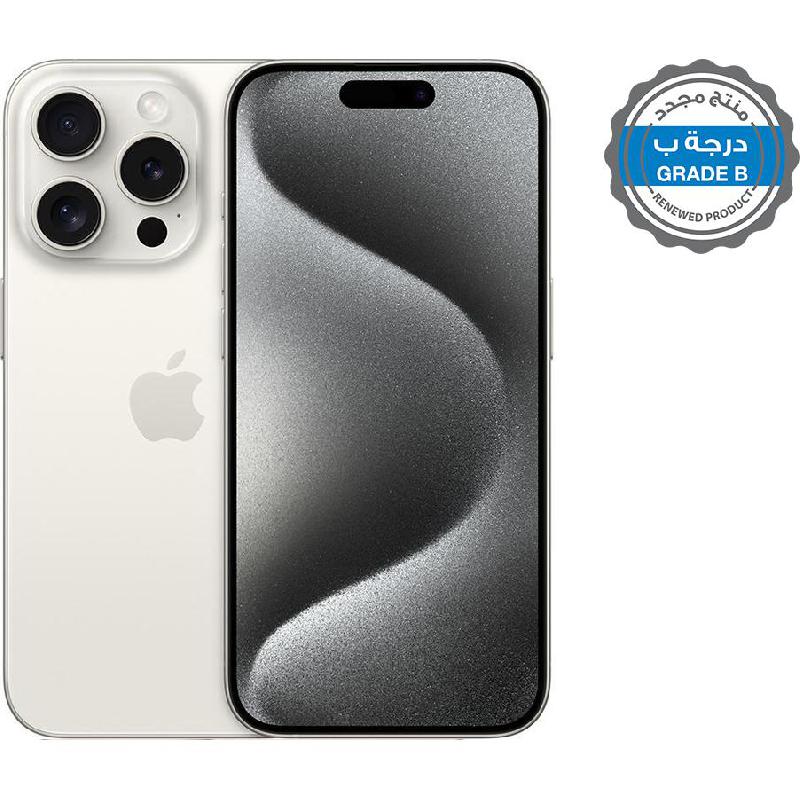 Compare Renewed Grade B Apple iPhone 15 Pro, 256 GB, White Titanium, 5G at KSA Price