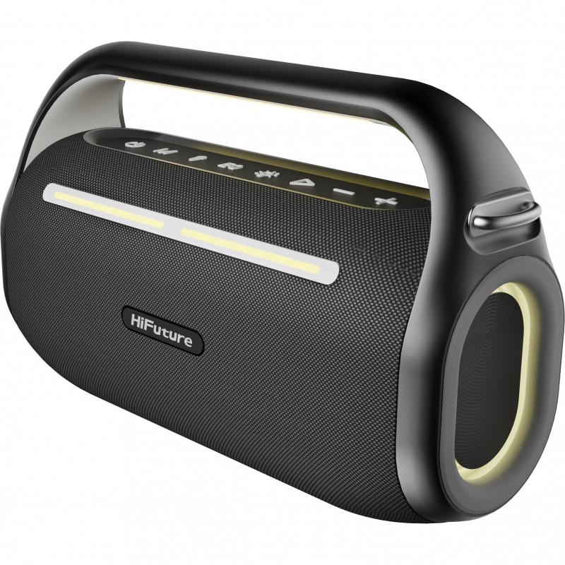 Compare Hifuture MusicBox100 Karaoke Speaker, Bluetooth, up to 10 Hours Playtime, Black at KSA Price