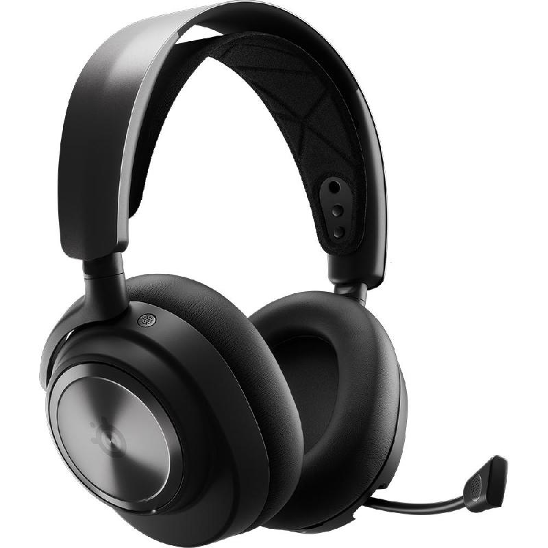Compare SteelSeries Arctis Nova Pro PC with Wireless Base Station Gaming Headset, Noise Cancelling Microphone, BluetoothWireless, USB, Retractable Microphone, Black at KSA Price