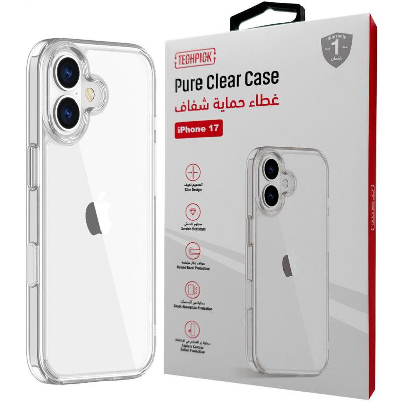 Techpick Pure Back Cover Mobile Case, for iPhone…