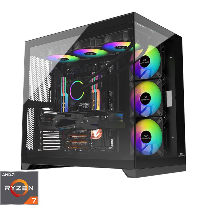 Compare INFINIARC Cube Gaming CPU, AMD Ryzen 75800X, 16 GB RAM, NVIDIA GeForce RTX 5070 12 GB, 1 TB PCIe NVMe M.2 SSD at KSA Price