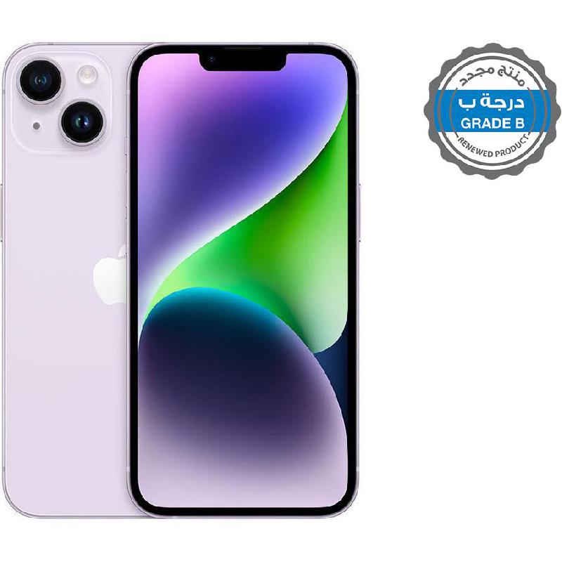Compare Renewed Grade B Apple iPhone 14, 128 GB, Purple, 5G at KSA Price
