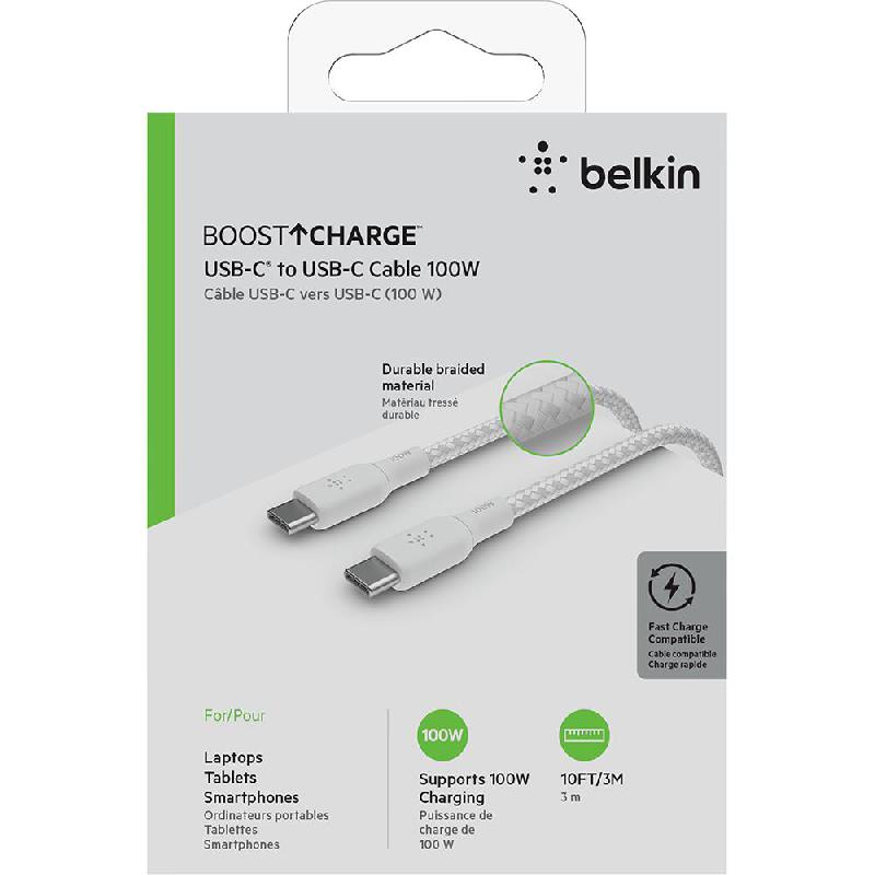 Compare Belkin BoostCharge USBC to USBC Standard Cable, 3.00 m  9.84 ft , White at KSA Price