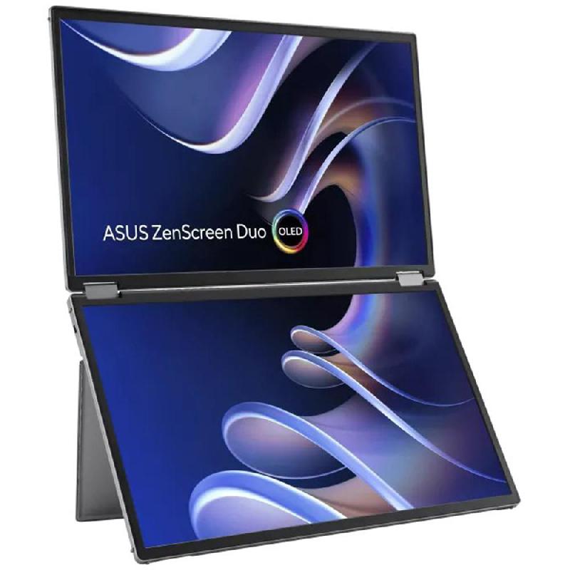 Compare Asus ZenScreen Duo OLED 20 Unfolded14 Folded Portable Monitor, OLED, LED, 1ms GtG, Silver at KSA Price