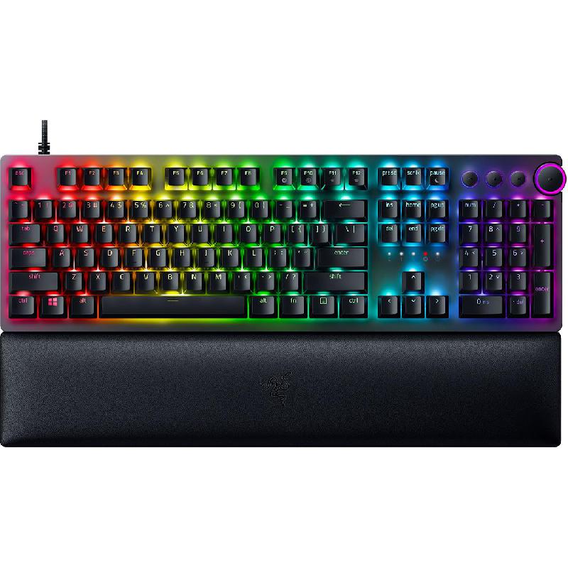 Compare Razer Huntsman V2 Purple Optical Switch US Layout Gaming Keyboard, Wired, for Apple LaptopDesktop ComputerGaming Desktop ComputerCPUGaming CPU, Black at KSA Price