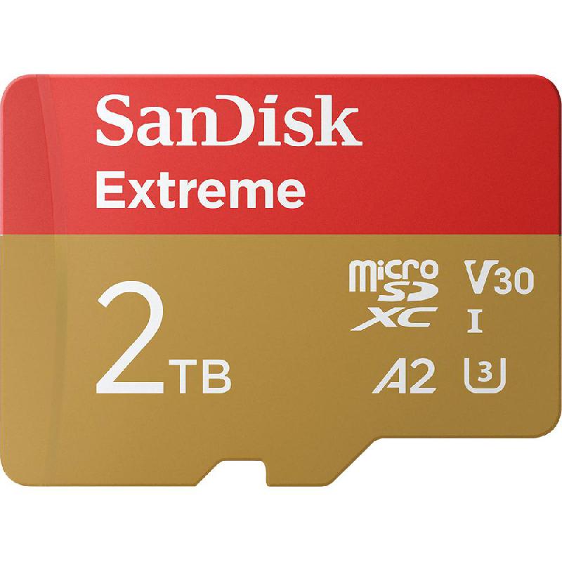 Compare SanDisk Extreme MicroSDXC, 2 TB, Read Speed: up to 240MBs, Write Speed: up to 140MBs at KSA Price