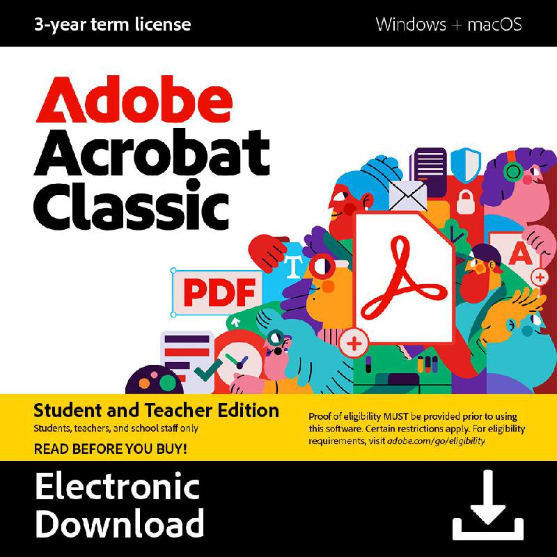 Adobe Student/Teacher Edition 3 Years E-Voucher…