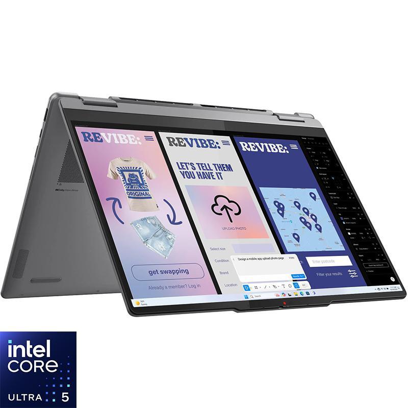 Compare Lenovo Yoga 7 2in1 Laptop  Convertible, AI with CoPilot+, 14, Intel Core Ultra 5, 16 GB RAM, 1 TB SSD, Windows 11 Home, Intel Arc Graphics, Foldable at KSA Price