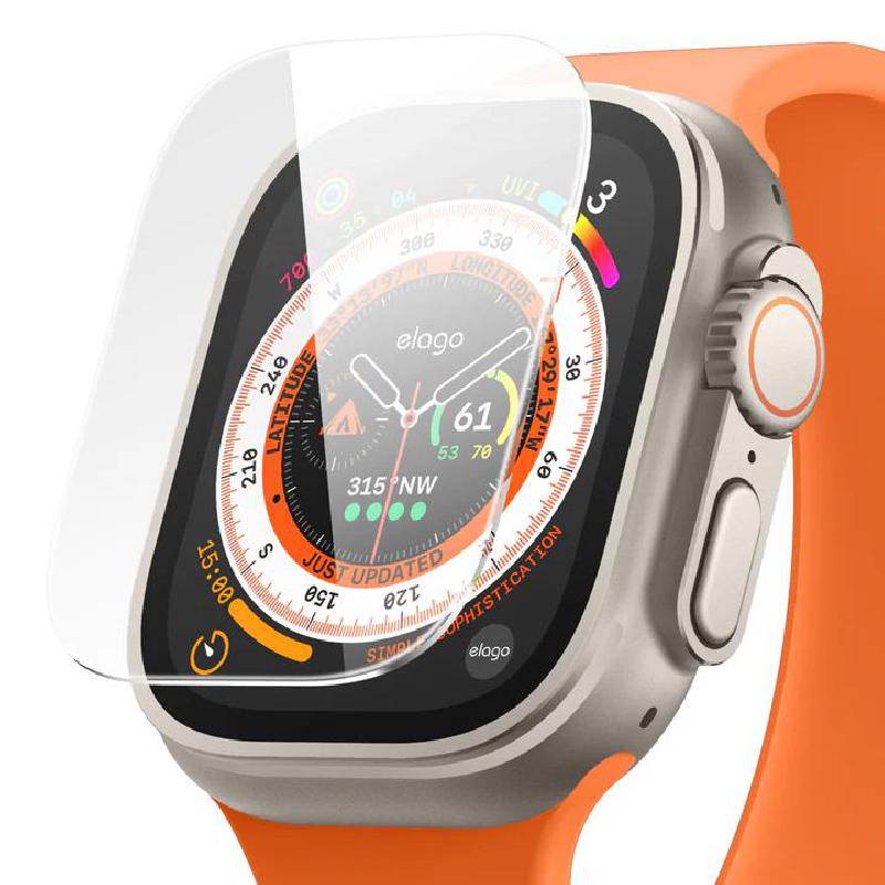 Compare Elago Smartwatch Screen Protector, 4 Layer Design: Antifingerprint, Tempered Glass, Shatterproof, Silicone Coat, for Apple Watch Ultra 2Watch Ultra at KSA Price