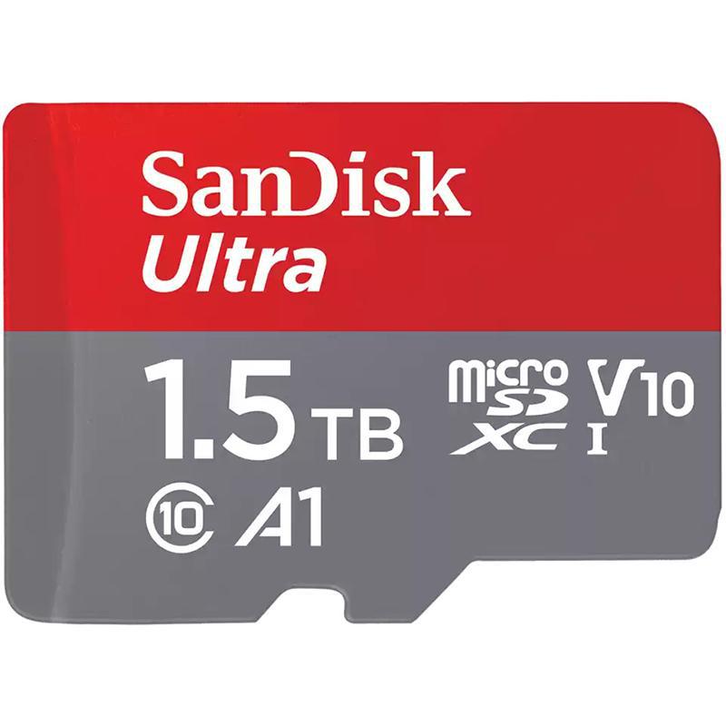 Compare SanDisk Ultra UHSI MicroSDXC, 1.5 TB, Class 10: Max 150 Mbps Speed Performance at KSA Price