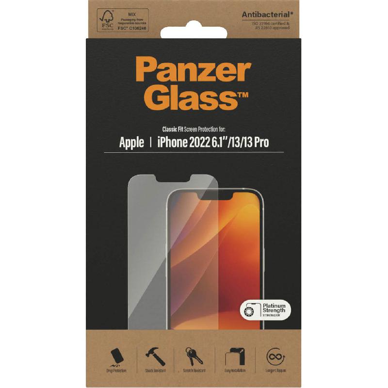 PanzerGlass Classic Fit Smartphone Screen Protector,…