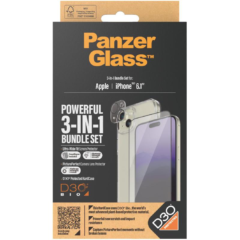 PanzerGlass 3-in-1 Pack Hard Case with D3O Protection…
