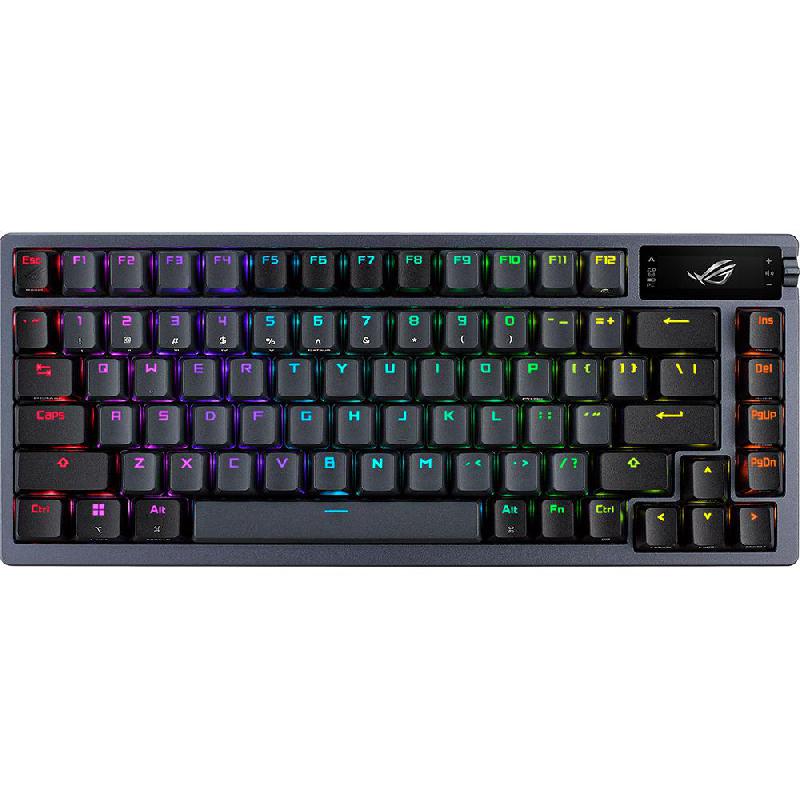 Compare Asus ROG Azoth Wireless Mechanical Gaming Keyboard, BluetoothWireless 2.4 GHz RFWired, for LaptopDesktop ComputerGaming Desktop ComputerCPU Windows 10 or Later, Black at KSA Price