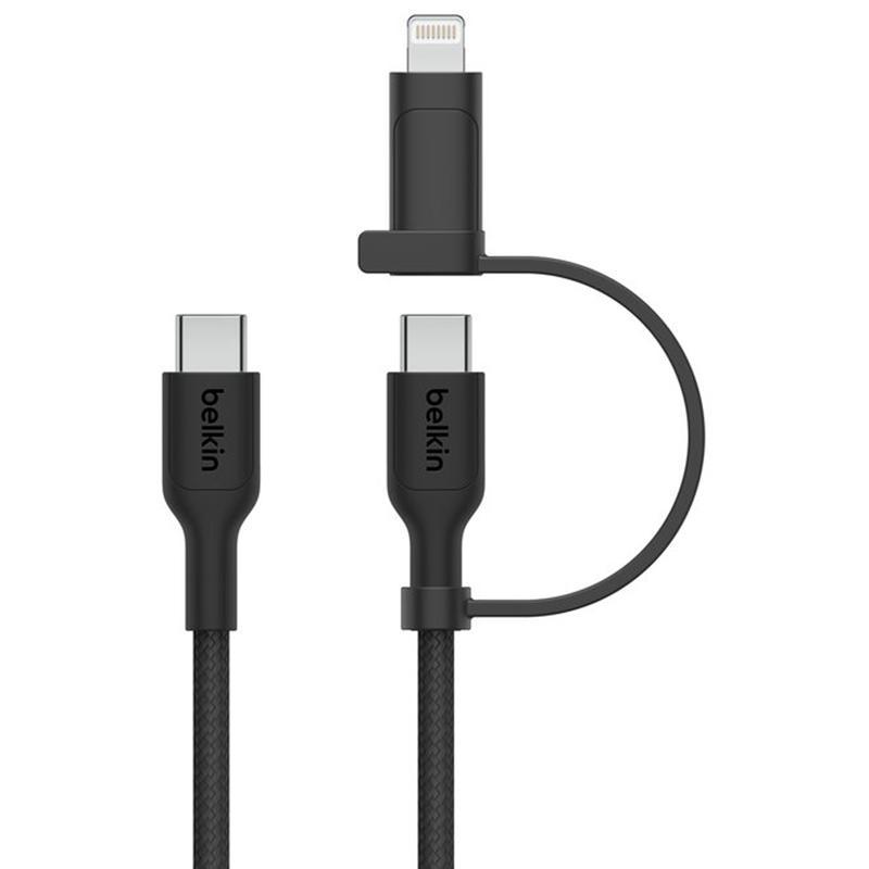 Belkin BoostCharge 2-in-1 Cable USB-C to USB-C/Lightning…