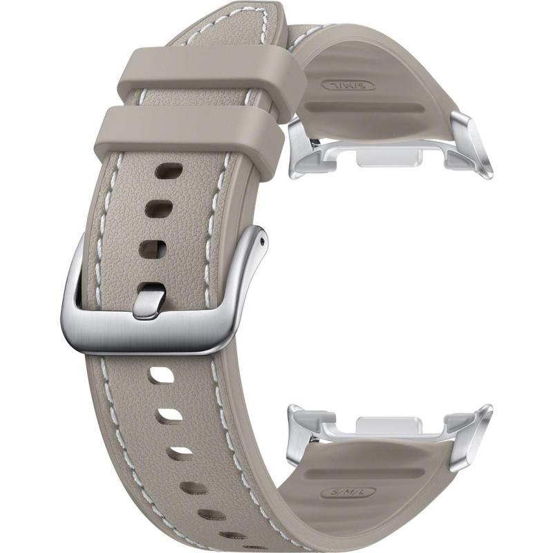 Compare Samsung Hybrid Band Wrist Strap, for Samsung Galaxy Watch8 Classic 46Galaxy Watch8 44Galaxy Watch8 40, Biobased ContentRubber, SmallMediumLarge Band Size, Taupe at KSA Price
