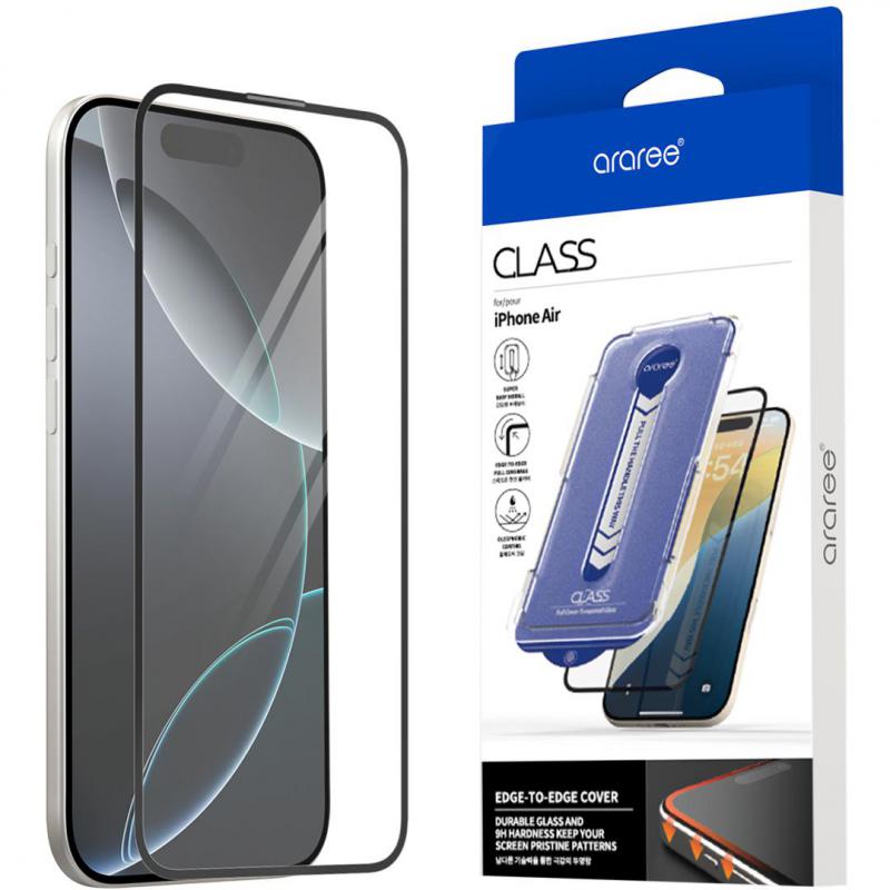 Compare Araree CLASS Full Cover Temepered Glass Smartphone Screen Protector, for iPhone Air, EdgetoEdge, Full Cover at KSA Price