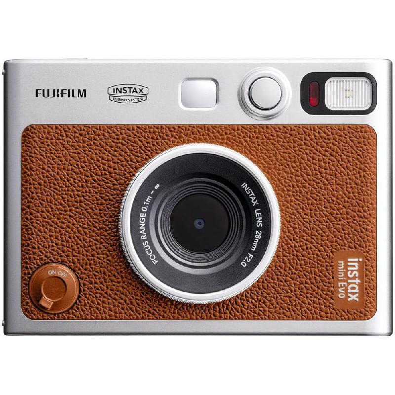Compare Fuji Instax mini Evo Instant Film Camera, 4.9 MP, Bluetooth, Brown at KSA Price