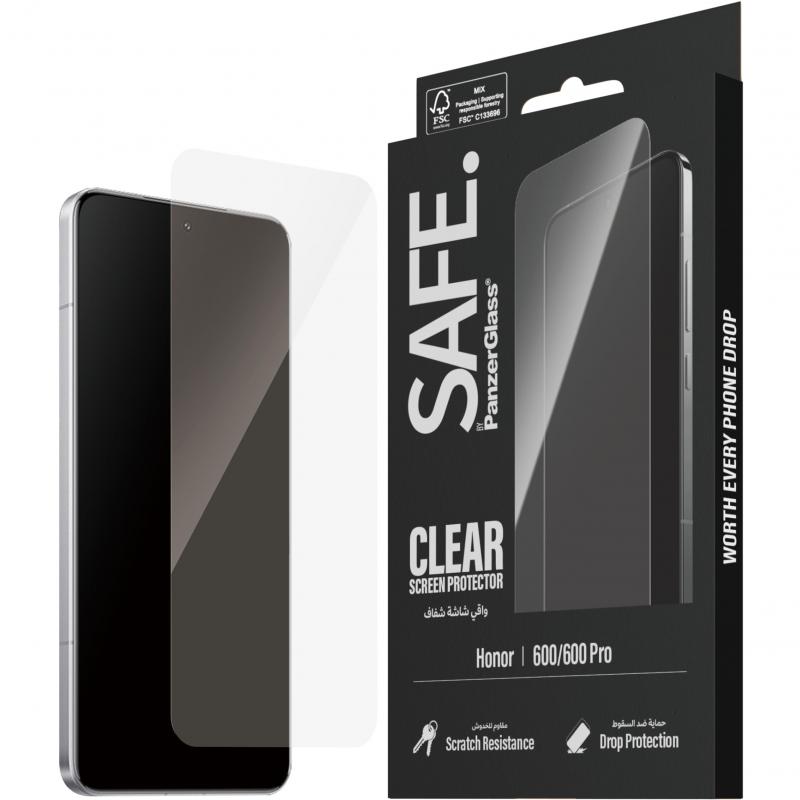 Compare PanzerGlass SAFE Case Friendly Smartphone Screen Protector, for Honor 600600 Pro, Tempered Glass, EdgetoEdge, Black at KSA Price