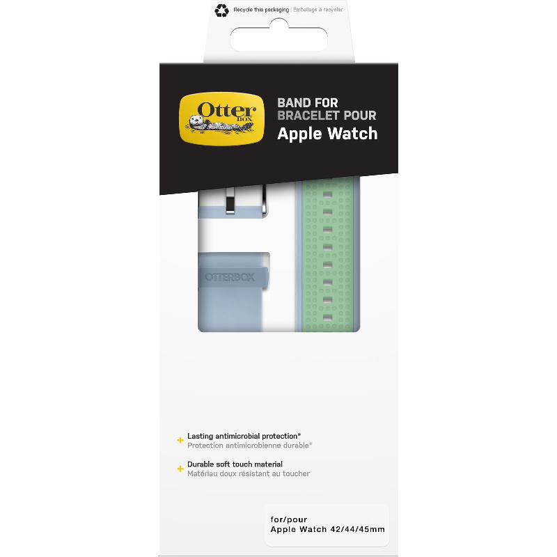 Compare OtterBox Wrist Strap, for Apple Watch Series 8 45Watch Series 7 45Watch SE 44 2nd Gen, SiliconeStainless Steel, Fresh Dew at KSA Price