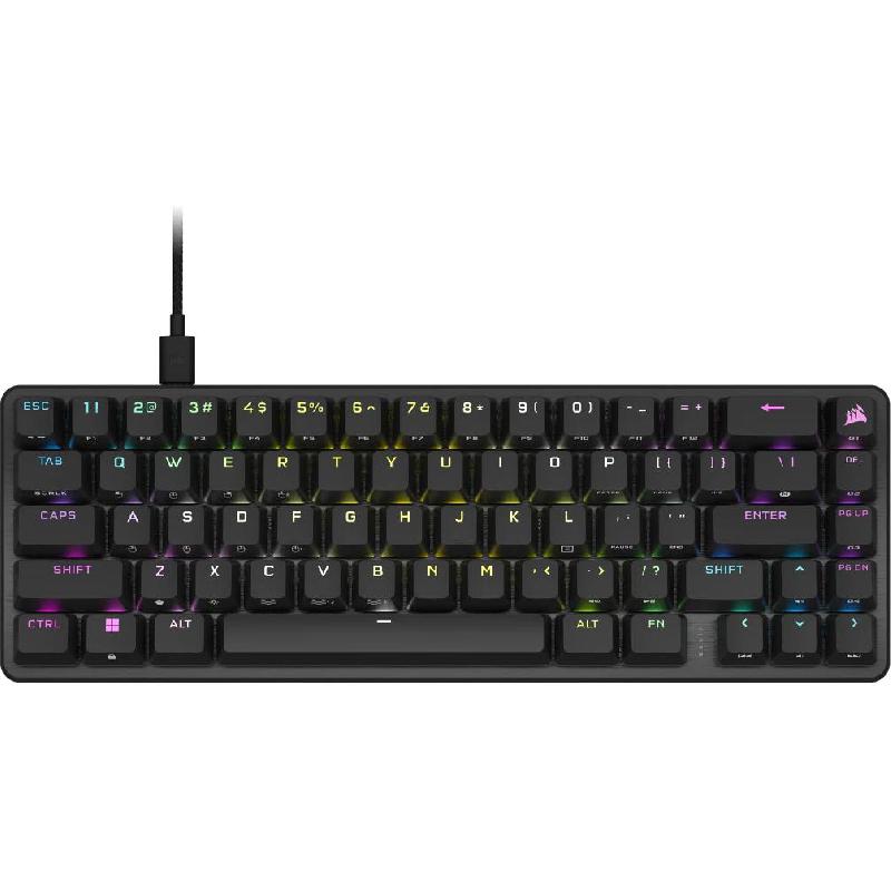 Compare CORSAIR K65 Pro Mini RGB 65% Optical Mechanical Switch Gaming Keyboard, Wired, for LaptopDesktop ComputerGaming Desktop ComputerCPU Windows OS, Black at KSA Price