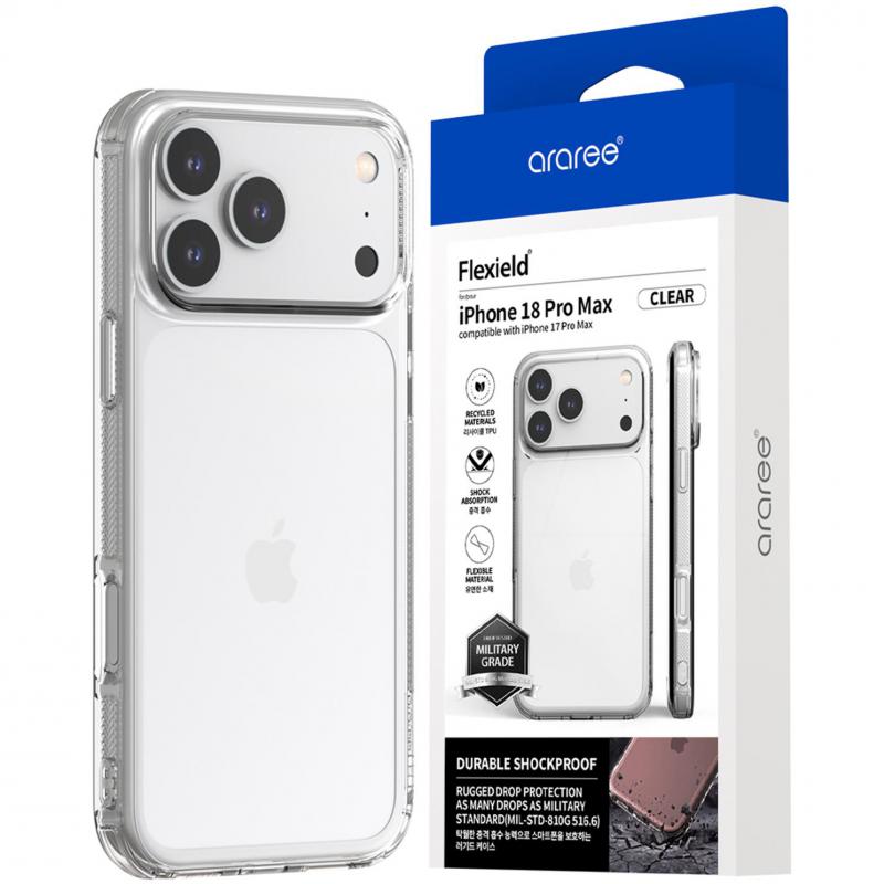 Compare Araree Flexield Back Cover Mobile Case, for iPhone 18 Pro MaxiPhone 17 Pro Max, Clear at KSA Price