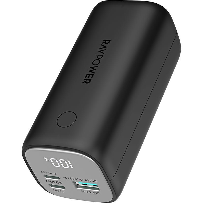 Compare RAVPower PD Pioneer 14000 mAh 30W 3Port Mini Powerbank, PD Fast Charging, 14000 mAh, 3 USB 1X USB2X USBC, Black at KSA Price