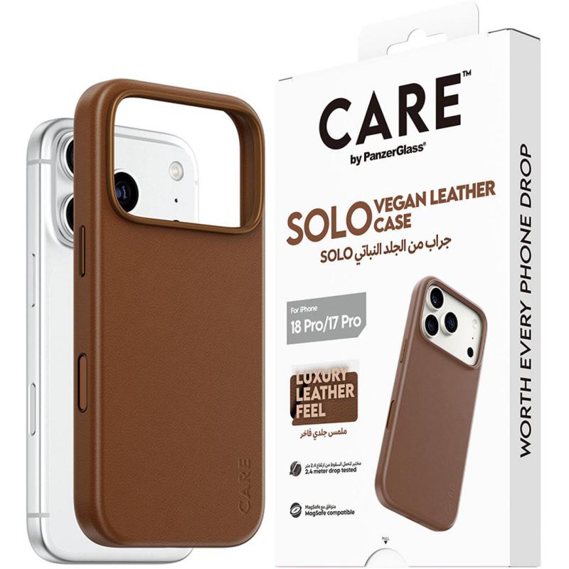 Compare PanzerGlass Solo Back Cover Mobile Case with MagSafe, for iPhone 18 ProiPhone 17 Pro, Brown at KSA Price
