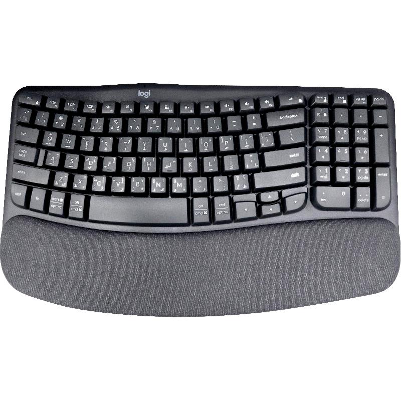 Logitech Wave Keys Keyboard, Bluetooth/Wireless (2.4…