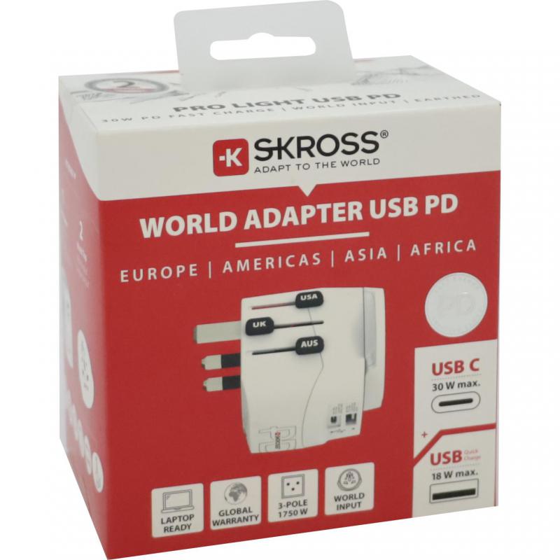 Skross 30W PD, 1 USB-A, 1 USB-C, USB-C…