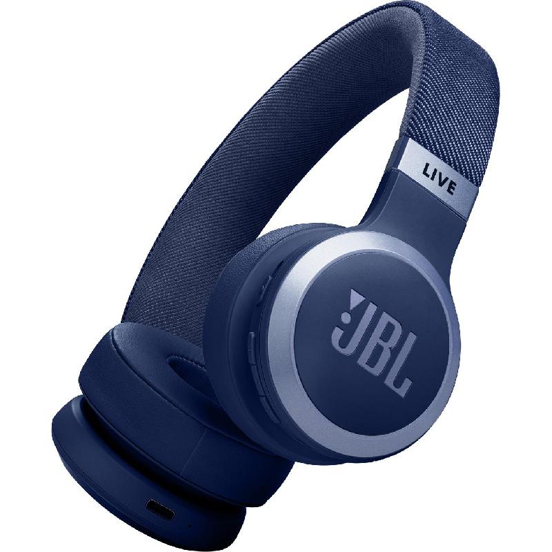 Compare JBL Live 670NC OnEar Headphones, Active Noise Cancelling, Bluetooth, USB Charging, Builtin Microphone, Blue at KSA Price