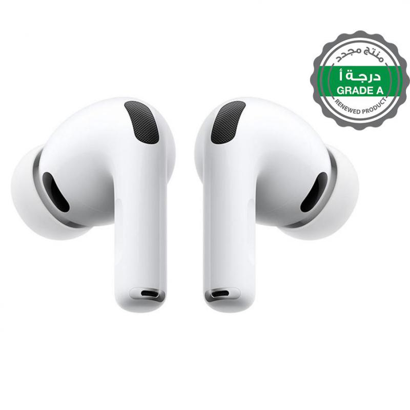 Compare Renewed Grade A Apple AirPods Pro 3 Earbuds, Active Noise Cancelling, Bluetooth DeviceMagSafe Charging Case, USBC, Builtin Microphone, White at KSA Price