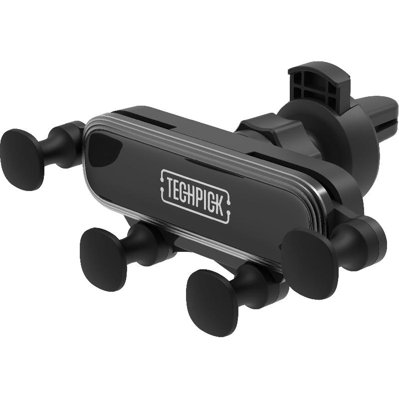 Compare Techpick Slide Fit Car Mount Smartphone Car Accessory, Universal, for Most Devices, Black at KSA Price