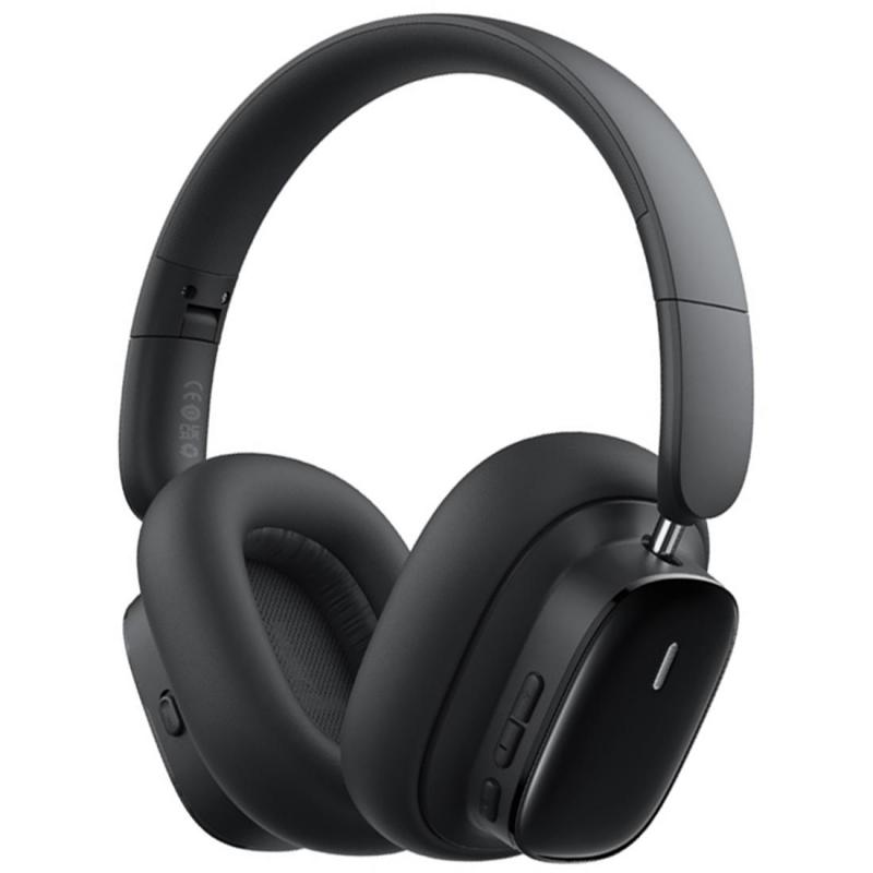 Compare Baseus Bowie H1i OverEar Headphones, Active Noise Cancelling, Bluetooth, USBC Charging, Builtin Microphone, Black at KSA Price