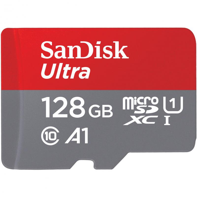 Compare SanDisk Ultra UHS I MicroSDXC, 128 GB, Class 10: Max 140 Mbps Speed Performance at KSA Price