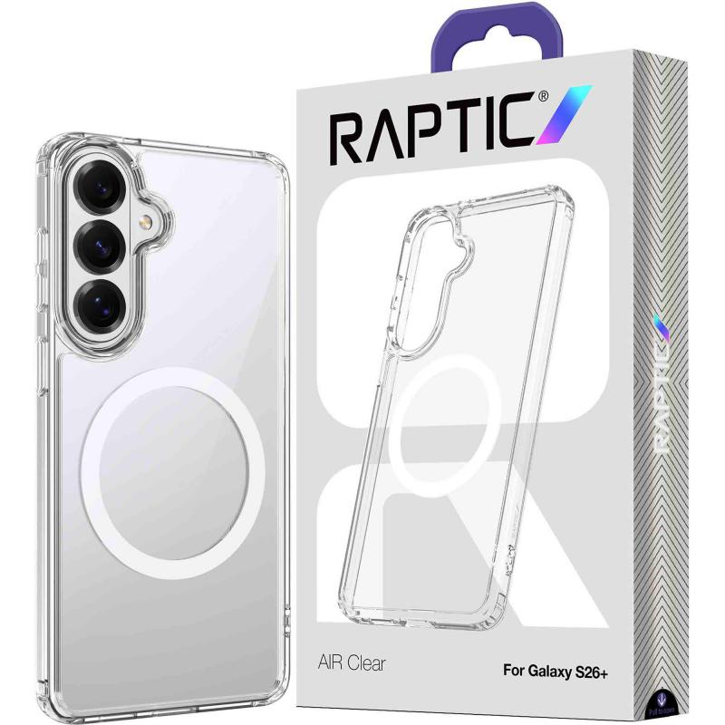 Compare Raptic Air Clear Back Cover Mobile Case with MagSafe, for Samsung Galaxy S26+, Clear at KSA Price