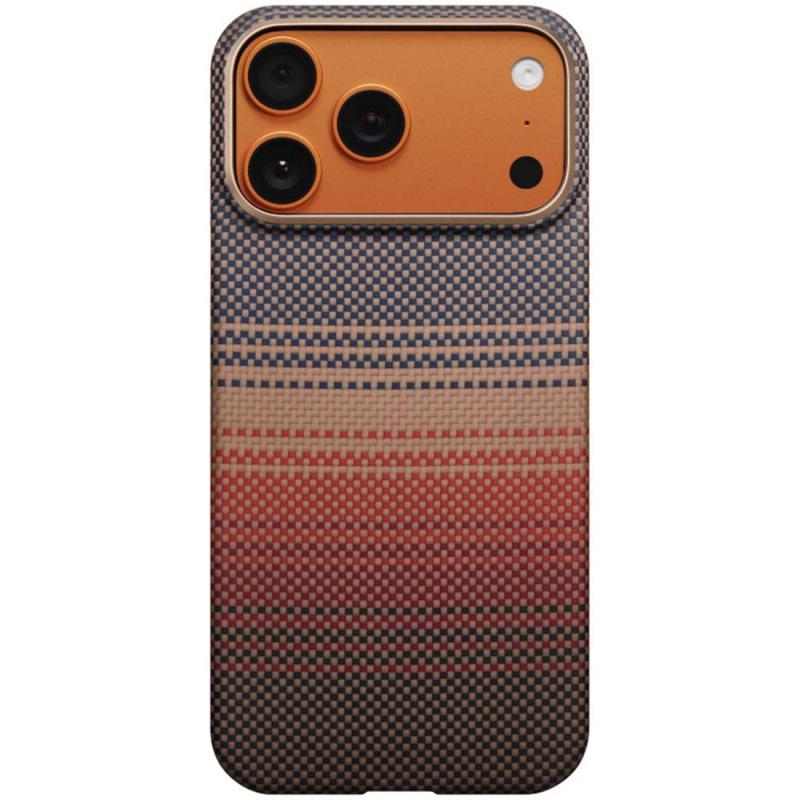 Compare Pitaka UltraSlim Back Cover Mobile Case with MagSafe, for iPhone 17 Pro Max, Sunset at KSA Price